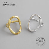 Real 925 sterling silver rings for women round hollow out gold color Trendy fine Jewelry Large Adjustable Antique Rings Anillos