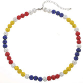 Baseball Ice Necklace Bling Baseball Necklace Athlete Inspired Rhinestone Necklace Accessories Gift for Boys Men Baseball Lovers