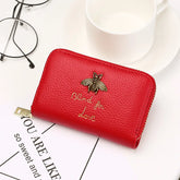 New Women Genunine Leather Wallet Coin Card Holder Bag European style Cowhide Women Multi-card Small Wallet For girls