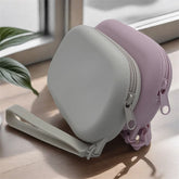 Silicone Small Objects Storage Bag Oval Coin Purse Bank Card Earphone Key Lipstick Organizer Pouch Handbag Wallet Card Case