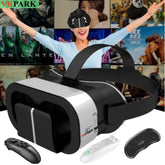 V5 4K Virtual Reality VR Glasses IMAX 3D Video Google Cardboard Box VR Headset Helmet for Max 6.7" Phone,Support Game Controller