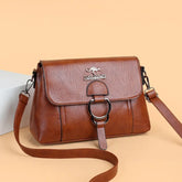 2023 Single Shoulder Bag PU Soft Leather Texture Women's Bag Large Capacity Crossbody Bag Simple Small Square Fashion Handbag