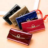 Genuine Leather Wallets for Women Luxury Designer Purses RFID Card Holder Women's Long Handbag High Quality Ladies Gift