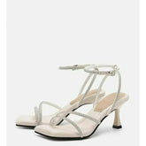 2025 Summer Women's Sandals New Open Toe High-heeled Sandal Shoes With Buckle Simple Elegant Stiletto Heel Pump