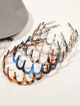 5pcs Multicolor Hairbands for Women Girls,Non-Slip Zig Zag Headbands,Teeth Comb Hair Hoop,Daily Use,Yoga, Spa, Parties