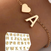 Letter Mini Love Heart Thin Chain Bracelet Simple Minimalist Hand Chain For Women Girls Jewelry Decoration Gift Birthday Gift