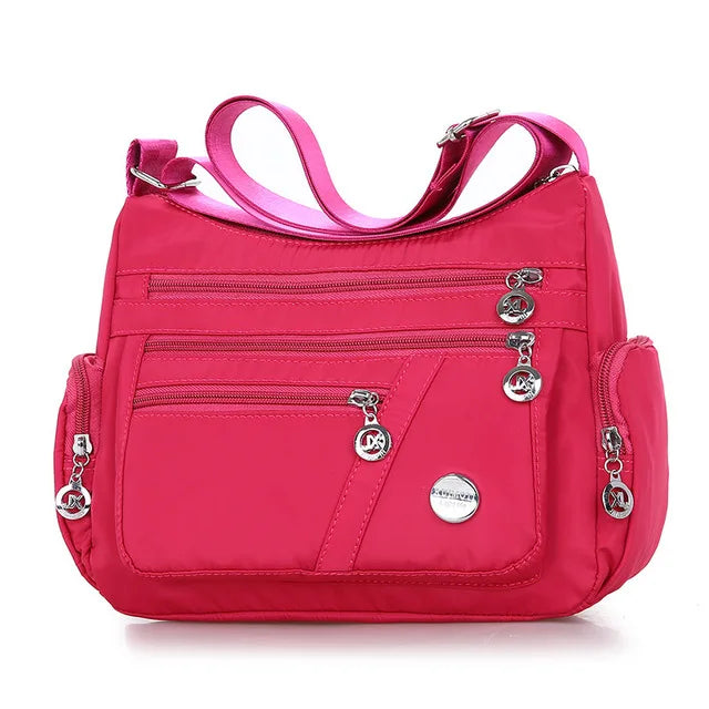 Waterproof Large Capacity Women Crossbody Bag Tote Casual Nylon Shoulder Bag Purse Handbag Lightweight Travel Messenger Bag