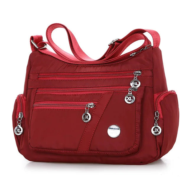Waterproof Large Capacity Women Crossbody Bag Tote Casual Nylon Shoulder Bag Purse Handbag Lightweight Travel Messenger Bag