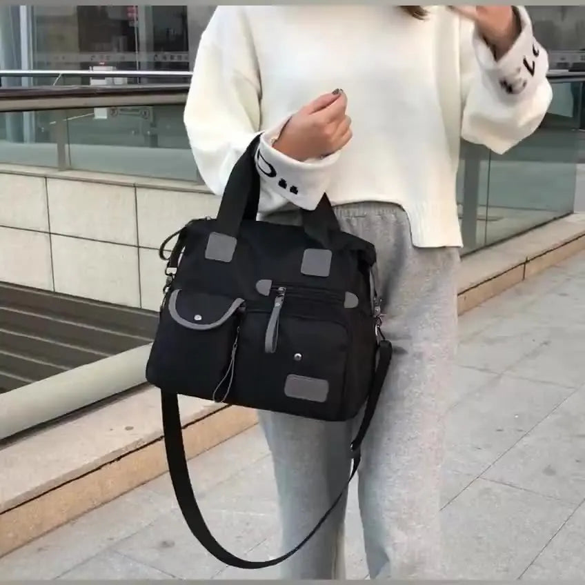 Nylon Women Shoulder Bag Fashion Handbags Waterproof Crossbody Bag Large Capacity Multifunctional Tote Travel Messenger