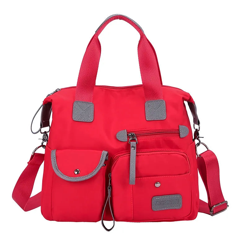 Nylon Women Shoulder Bag Fashion Handbags Waterproof Crossbody Bag Large Capacity Multifunctional Tote Travel Messenger