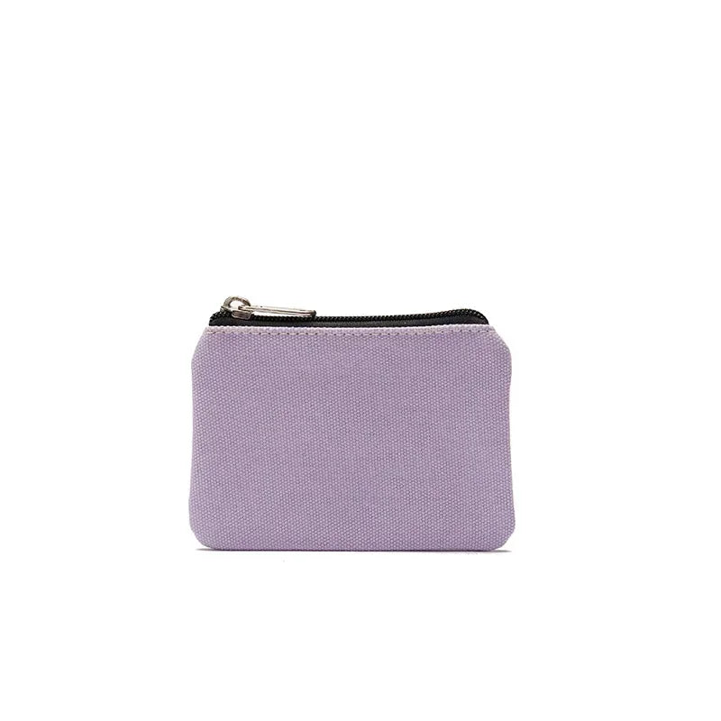 New DIY Canvas Coin Purse Simple Fabric Small Coin Pouch Change Purse Portable Cotton Card Holder Storage Bag Mini Wallet