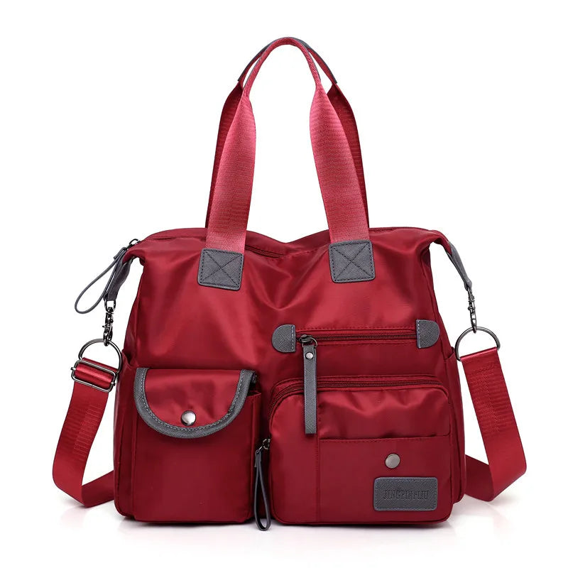 Nylon Women Shoulder Bag Fashion Handbags Waterproof Crossbody Bag Large Capacity Multifunctional Tote Travel Messenger