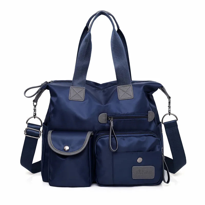Nylon Women Shoulder Bag Fashion Handbags Waterproof Crossbody Bag Large Capacity Multifunctional Tote Travel Messenger