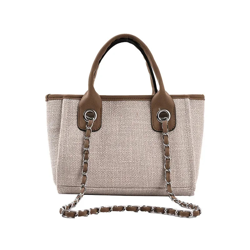 2024 New Women's Shoulder Bag Bucket Bag Fashion Large Capacity Handbag Chain Tote Travel Totes Weekend Jumbo Canvas Bags