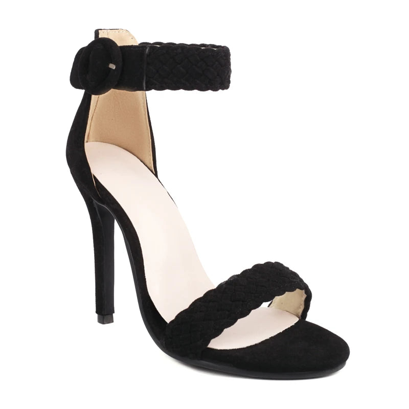 Strap Summer Sandals Shoes For Women Sexy Fashion Black Gray Flip Flops High Heels Party Fetish Dance Shoes Female Large Size 45