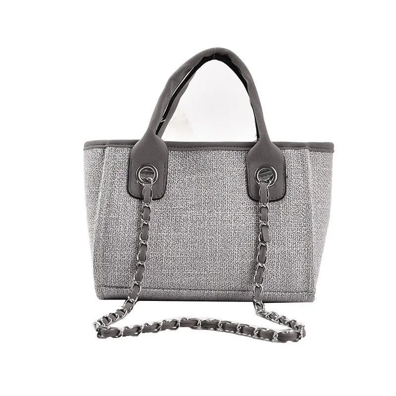 2024 New Women's Shoulder Bag Bucket Bag Fashion Large Capacity Handbag Chain Tote Travel Totes Weekend Jumbo Canvas Bags