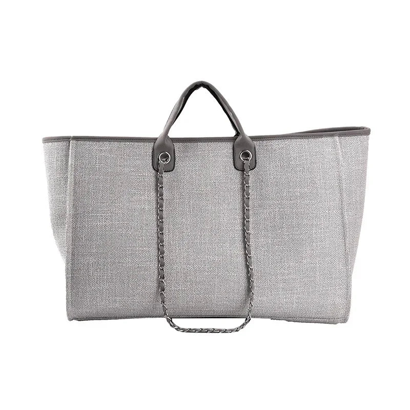 2024 New Women's Shoulder Bag Bucket Bag Fashion Large Capacity Handbag Chain Tote Travel Totes Weekend Jumbo Canvas Bags