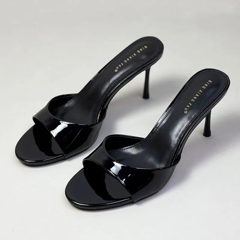 Green Footwear Stiletto Heels Shoes For Women Summer Spring Female Slides Fashion Round Toe Ladies High Heels Pumps Shoes