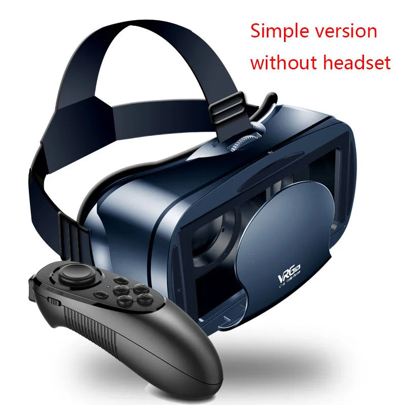 2023 New 3D VR Smart Glasses Headset Virtual Reality VR Glasses Phone Full Screen Wide Angle Lens with Controller Headset 5-7