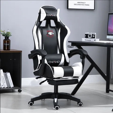 WCG Gaming Chair Office Latex Cushion Bluetooth Computer Chair High-quality BOSS Chair Leather LOL Internet Anchor Racing Chair