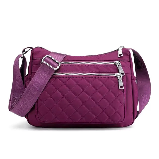 Waterproof Large Capacity Women Crossbody Bag Tote Casual Nylon Shoulder Bag Purse Handbag Lightweight Travel Messenger Bag