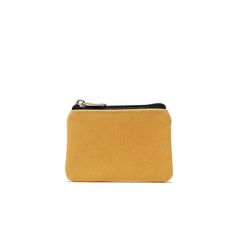 New DIY Canvas Coin Purse Simple Fabric Small Coin Pouch Change Purse Portable Cotton Card Holder Storage Bag Mini Wallet