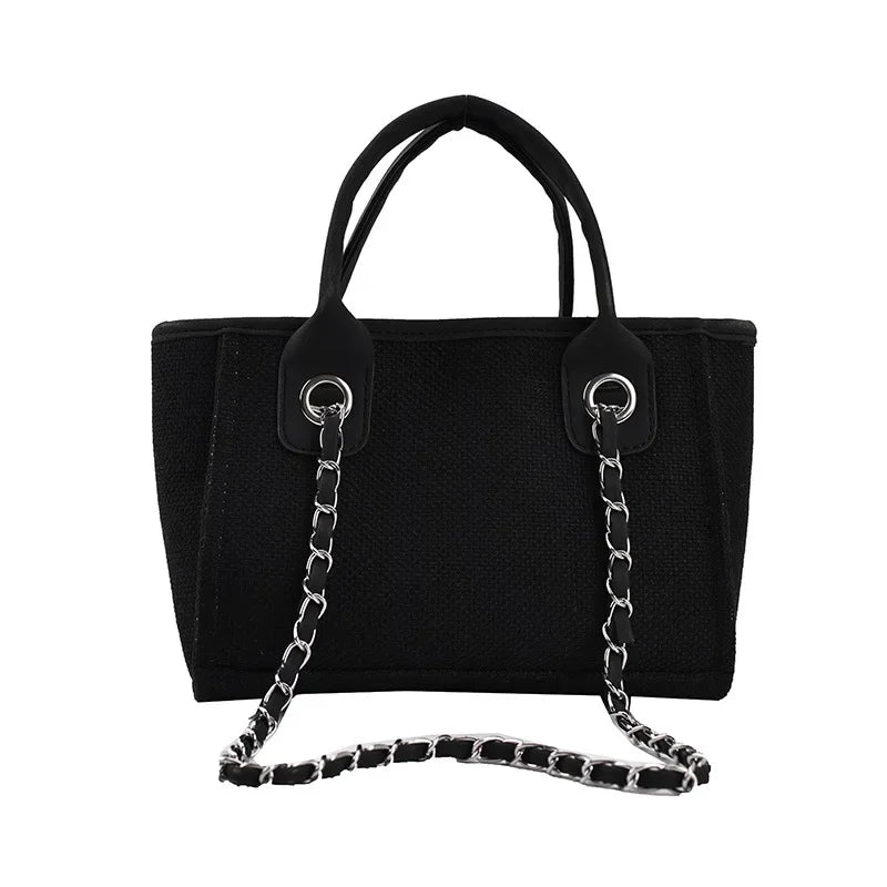 2024 New Women's Shoulder Bag Bucket Bag Fashion Large Capacity Handbag Chain Tote Travel Totes Weekend Jumbo Canvas Bags