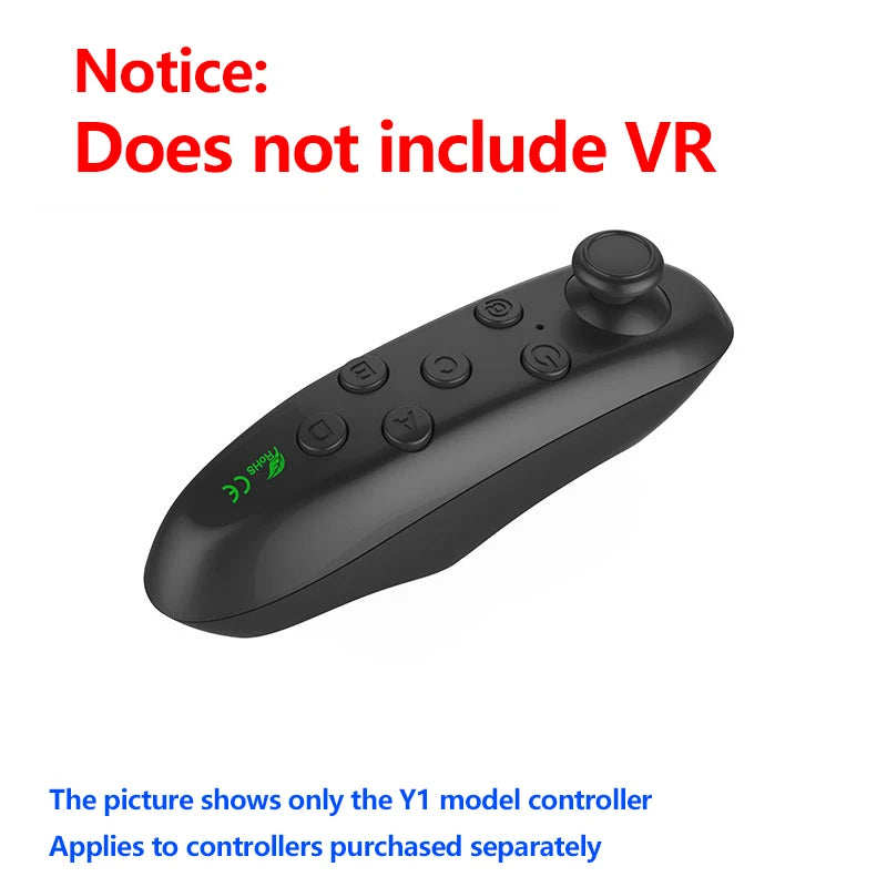 2023 New 3D VR Smart Glasses Headset Virtual Reality VR Glasses Phone Full Screen Wide Angle Lens with Controller Headset 5-7