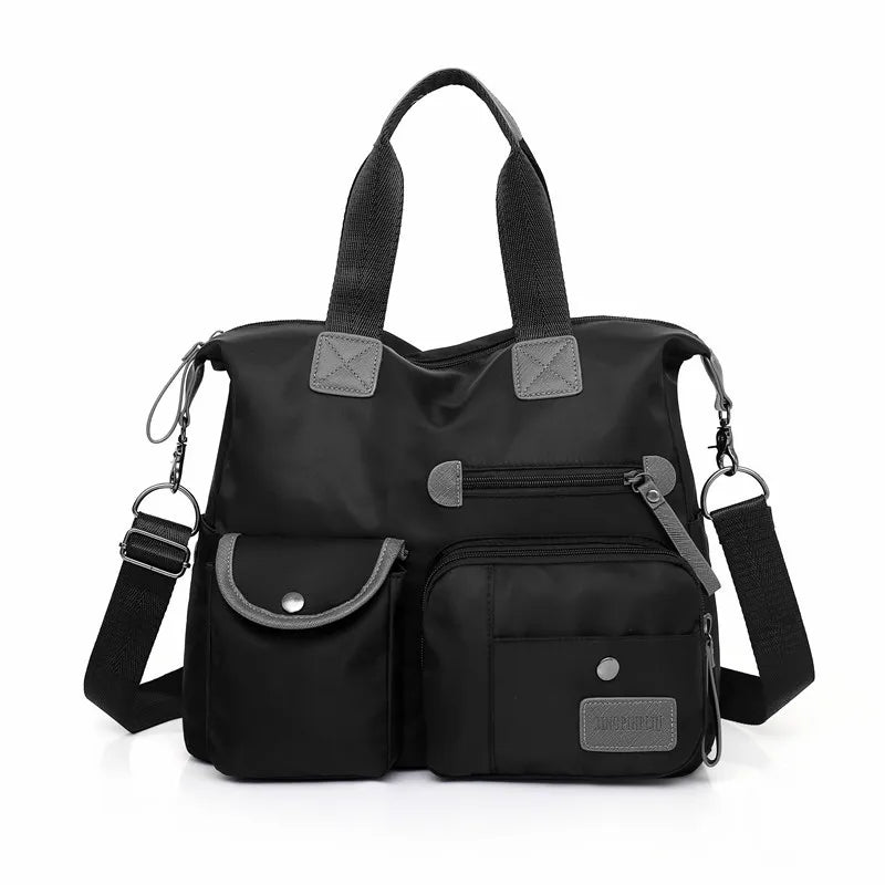 Nylon Women Shoulder Bag Fashion Handbags Waterproof Crossbody Bag Large Capacity Multifunctional Tote Travel Messenger